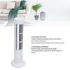 Desktop-Turmventilator mit 2 Windgeschwindigkeiten, blattlos, leise Kühlung, USB, kleiner Turmventilator für Schlafzimmer, Zuhause, Büro, Weiß