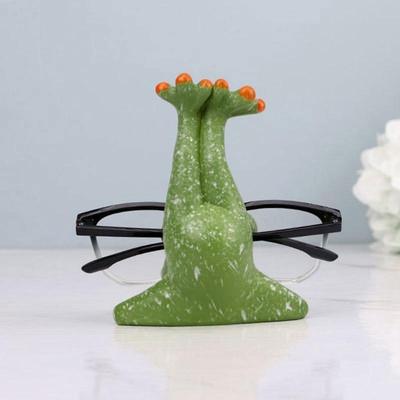 Decorative Frogs Eyewear Holder Adorable Frogs Themed Glasses Keepers Stand Organizers Gift for Home Office Use