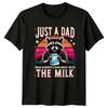 Just A Dad Who Always Mens T-Shirt Raccoon Humor Dad Fathers Day Gift For Him