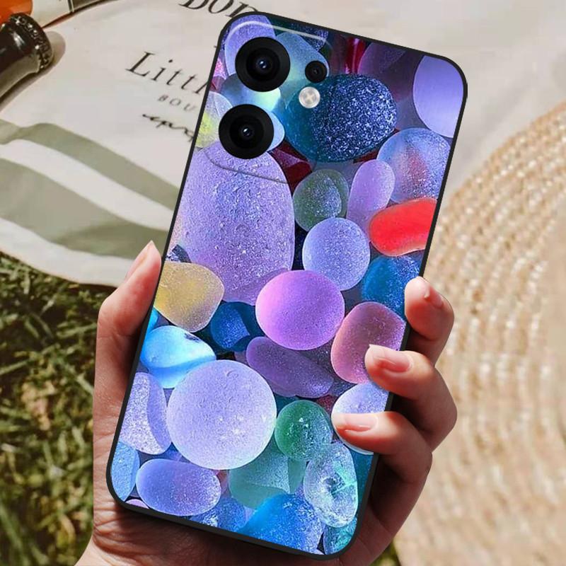 For OPPO Reno13 F 5G Case Reno13F 4G Luxury Painted Phone Silicon Back Cover For OPPO Reno 13F CPH2699 Cases Protective Shell