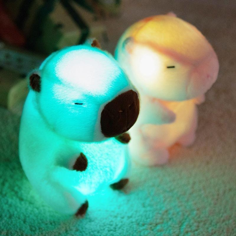Cute Luminous Capybara Doll Plush Toy Luminous Kapibara Doll Children's Company Soothing Doll