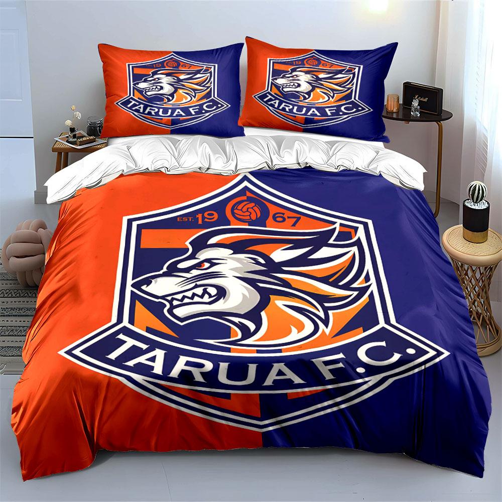 Football Team Tarua FC Bedding Bedding Duvet Cover Set Duvet Cover Pillowcases (1 * Duvet Cover 2 * Pillowcases, Without Duvet Insert)