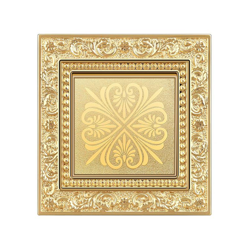 Nordic Gold Wall Switch British Electrical Switch Socket British Standard Wall Switch Electrical Contemporary (as the picture,UN&86mm*86 mm)