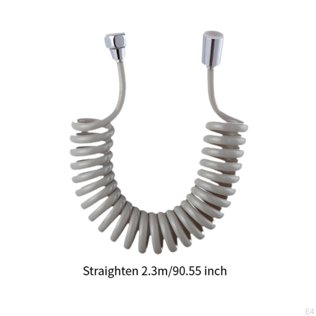 Adjustable Handheld Shower Hose with Spring Design