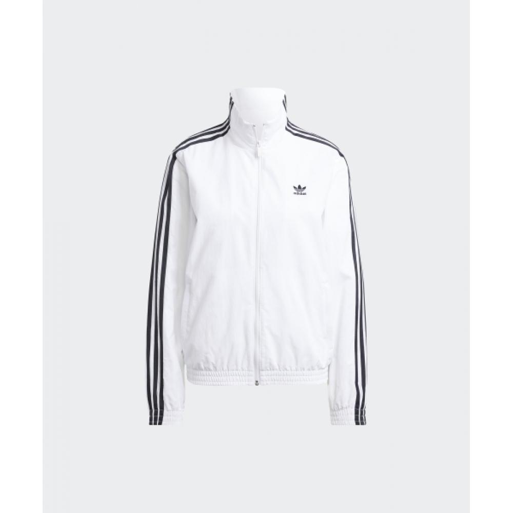 Adidas Woven Track Top   White Jd5328