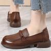 GKTINOO British Style Women Loafers Genuine Cow Leather Shoes 2025 Autumn Soft Sole Platform Non-slip Thick with Low Heel Shoes