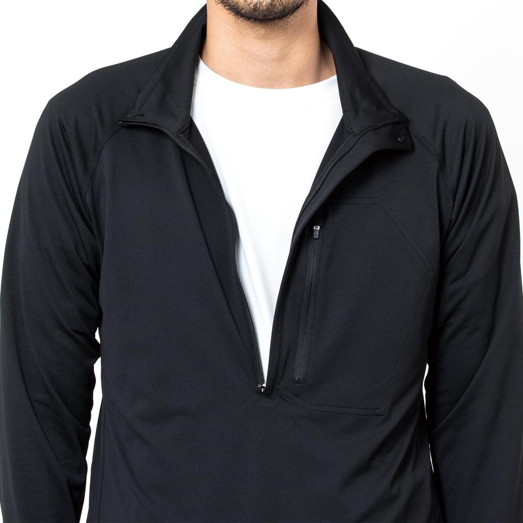 Karrimor Trekking Black Fast-Dry L/S Half-Zip