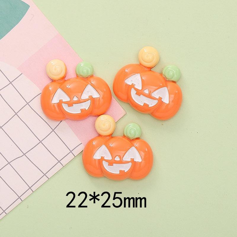 10Pcs New Mini Cute Cartoon Halloween Collection Flat Back Resin Cabochons  DIY Jewelry Craft Decoration Accessorie
