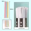 Corrugated Biodegradable Colored Paper Straws - Eco-Friendly, Food Grade, Perfect for Beverages, Juice, or Tea Bars