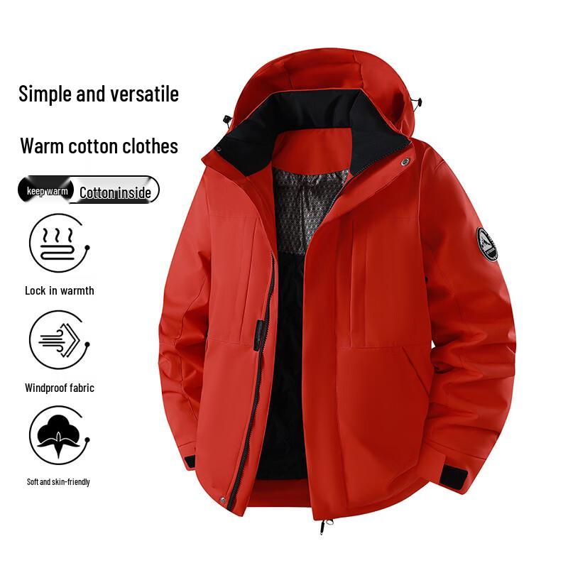 VUUG Outdoor Mountain-Style Insulated Utility Padded Jacket