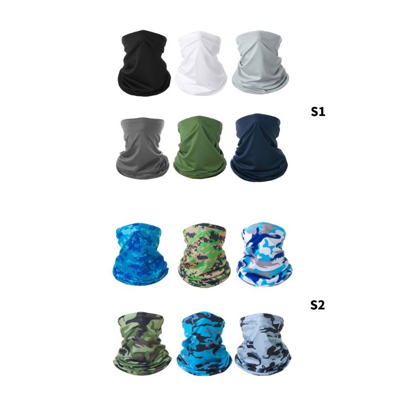 6PCS Stretchable Sun Protective Face Cover For Cycling Hiking Skiing Breathable Sunshade Mask for Outdoor Activity