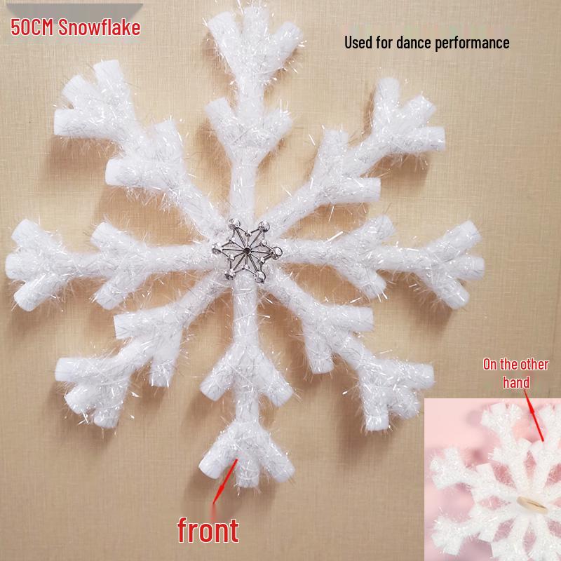 3D Foam Snowflake Dance Props & Christmas Hanging Ornaments
