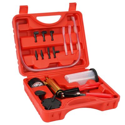 17-teiliges professionelles Auto-Handvakuum-Druckpumpen-Bremsentlüftungs-Adapter-Flüssigkeitsreservoir