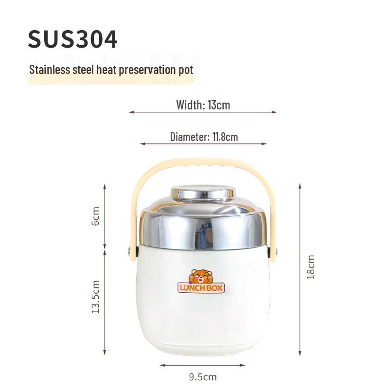

Ruhan 1.5L 304 Stainless Steel Insulated Lunch Box