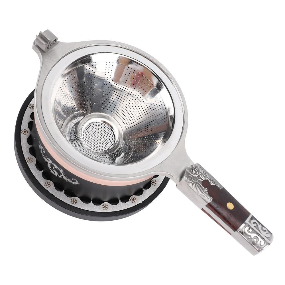 Fine Mesh Tea Strainer Infuser 304 Stainless Steel Tea Brewing Funnel For Loose Leaf Tea