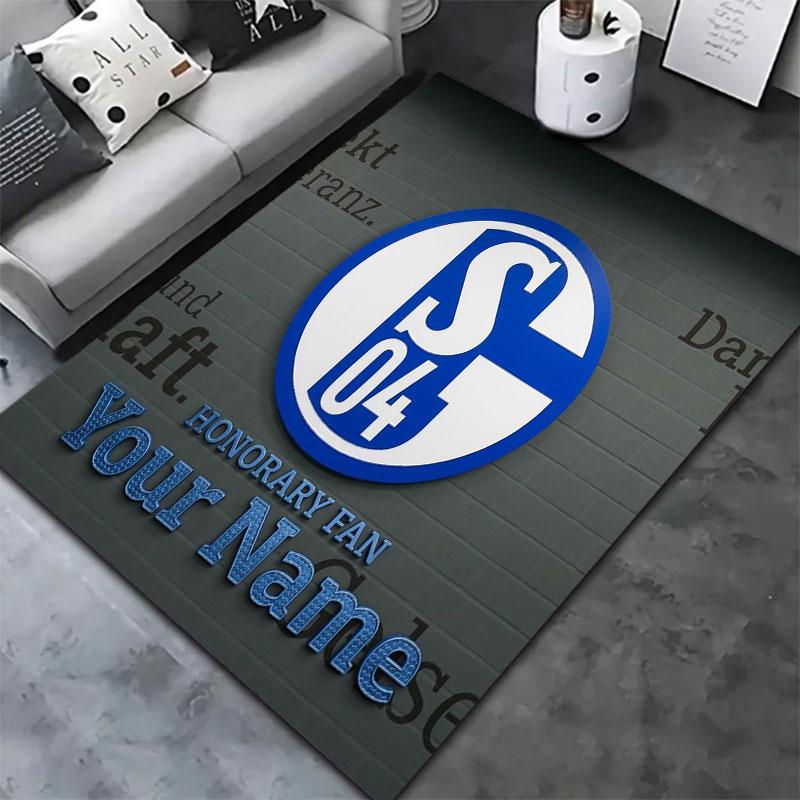 FC Schalke 04 Custom Name Carpet Rug for Living Room Bedroom Home Sofa Decoration,Kids Play Non-slip Floor Mat