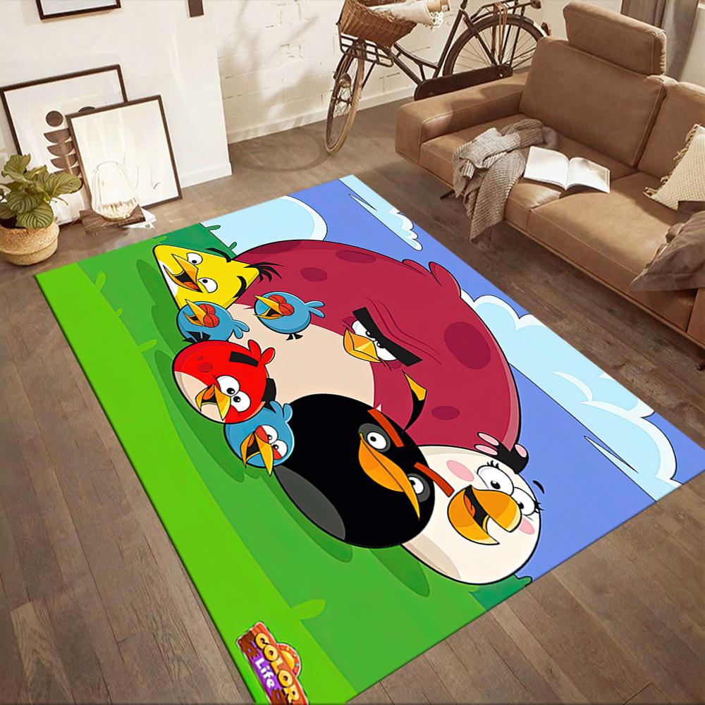 Angry Birds Adventure Square Rugs Are a Great Choice for Living Rooms, Bedrooms, Home Décor, and As Gifts.