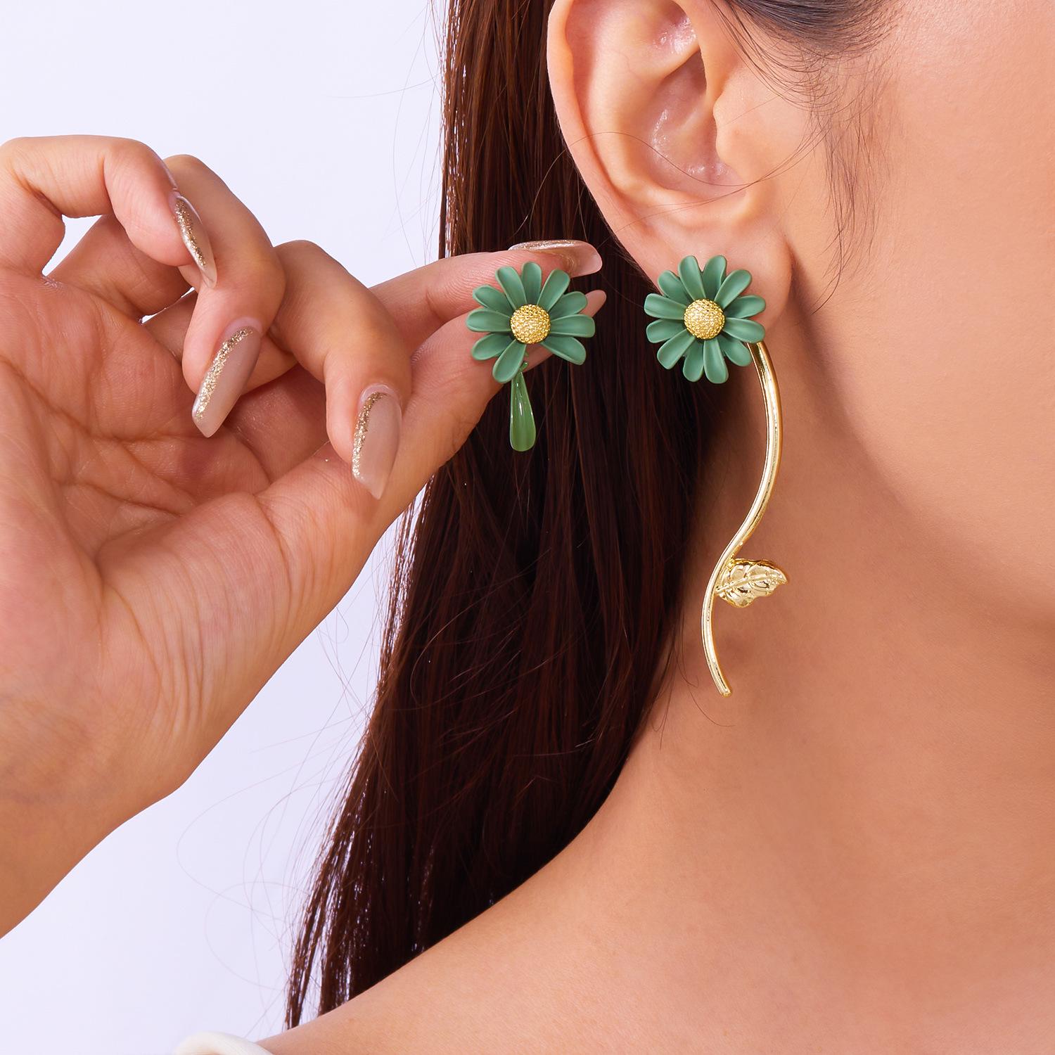 

Серия Маргаритка : Новые модные длинные серьги в японском и корейском стиле