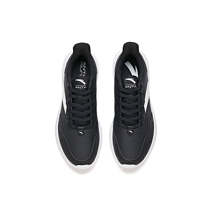 Anta Running Series Casual Running Shoes Men Shoes Black White 912045566-1