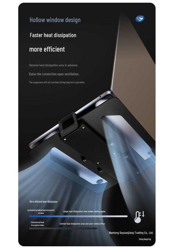 Dual Screen Laptop Display Stand with Adjustable Lifting Base