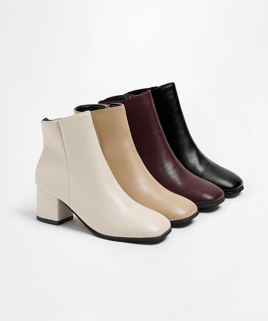 Chaakan Jeff Square Ankle Boots Bslts4B9227 (B Type)