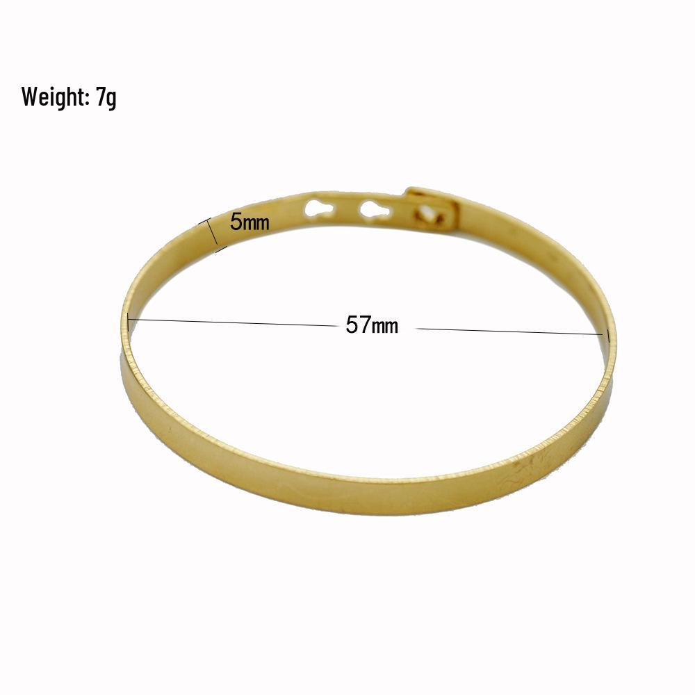 Pure Copper Lightweight Luxury Niche Design Bracelet - High-End Temperament Bangle Accessories