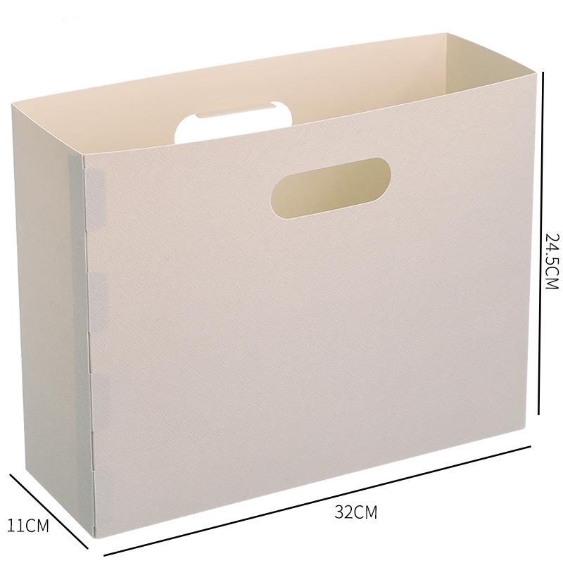 Office Document File Storage Box Folding Desktop Organizer Multi-functional Books Sundries Sorting Storage Rack Office Supplies