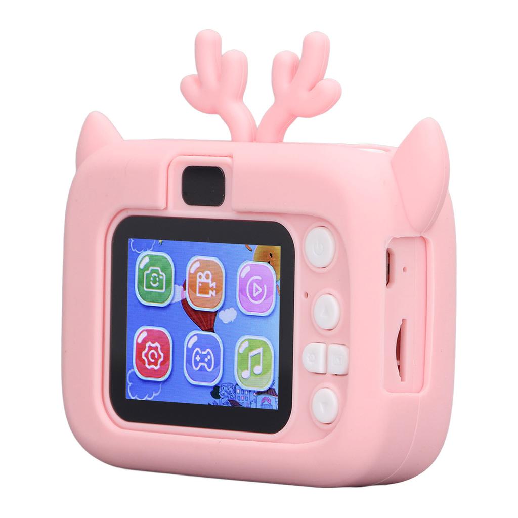 2in Children Camera 20MP HD Video Photograph Kids Digital Camera Built In Battery USB Charging Pink