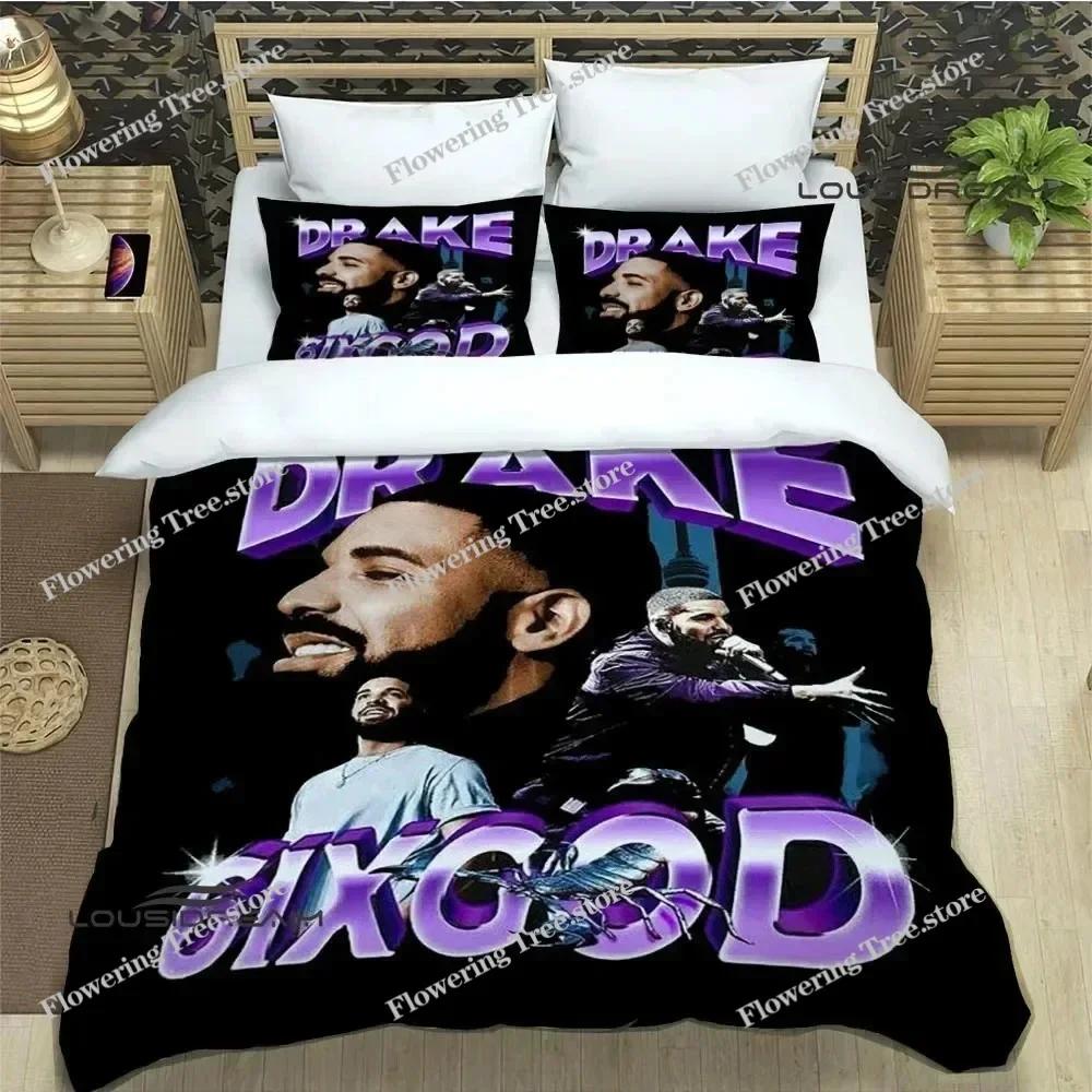 Rapper Drake 3D Printed Bedding Sets Exquisite Bed Supplies Set Duvet Cover Bed Comforter Set Bedding Set Luxury Birthday Gift