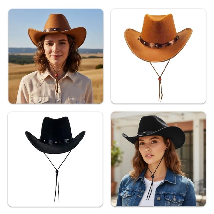 Popular Fedoras Hat Adjustable Band Western Hat For Concerts Parties And Everyday Use Women Men Unisex Party Headwear