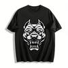 Wilder wütender Hund Druck Cool Street Style Locker Lässig Herren T-Shirt Reines Baumwoll-T-Shirt