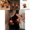 Halloween Themed Cartoon Pumpkin Pattern Women Acrylic Earrings For Casual Fashion Adults
