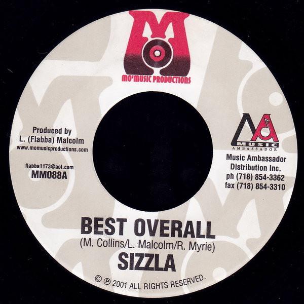 

7inch Record SIZZLA - Best Overall MM088 Mo Music Produ 2001 US Reggae, Ska & Dub Used