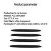 4pcs Car Door Protector Black White Clolor Auto Edge Corner Guard Protective Bumper Sticker Vehicle Door Protector Accessory