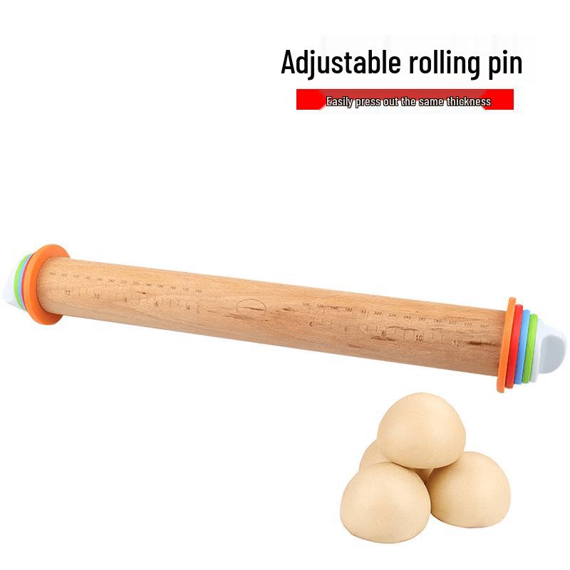 MDNG Beech Rolling Pin with Scale