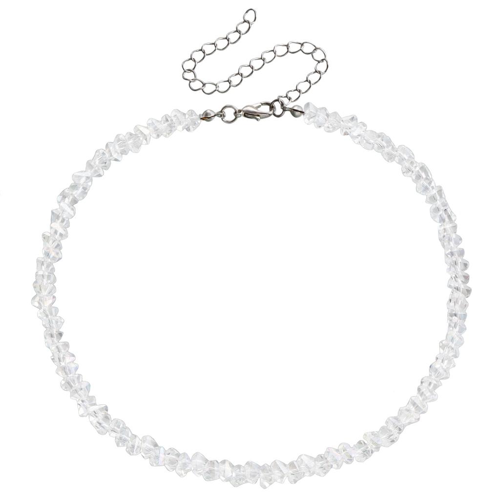 Personalized European American Style Hand Woven Beaded Crystal Clavicle Necklace For Women