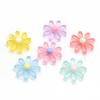 China Yiwu 16*16*6MM   Transparent Daisy Cabochon Resin Flower Cabs Flatback Slime Charms Ornament or Scrapbook DIY Crafts