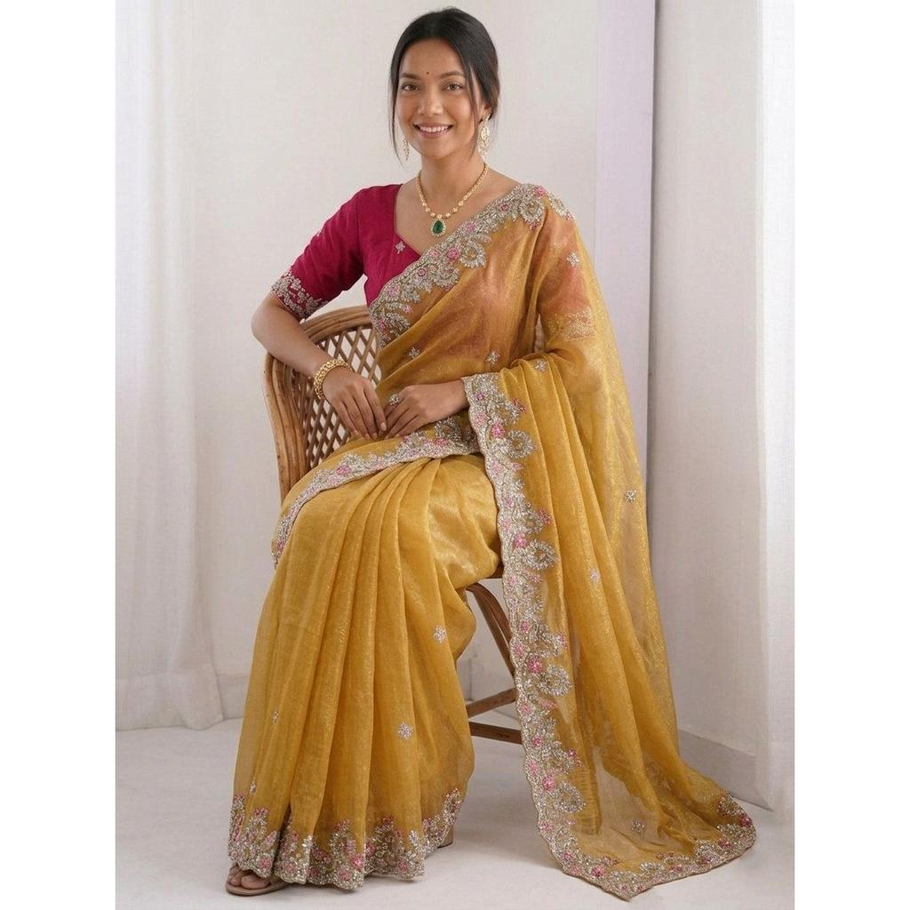 Collezione Speciale Saree Ricamati per Matrimoni Premium