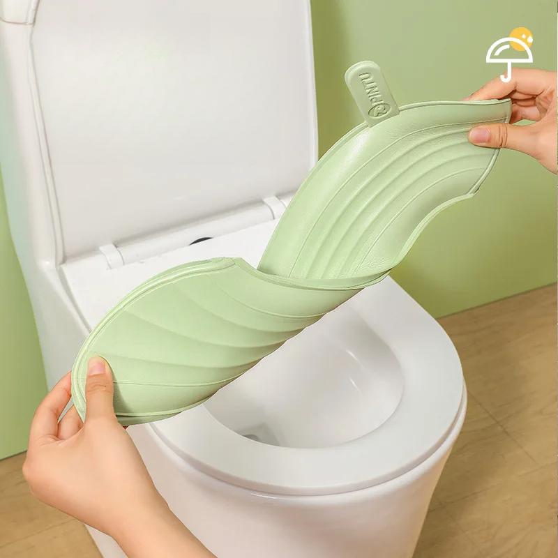 Tappetino per WC impermeabile per tutte le stagioni, cuscino per sedile WC portatile, coprisedile per WC spesso in EVA, accessori per il bagno