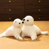 Cute Simulation White Seal Doll Plush Toy Aquarium Seal Sea Lion Doll Children Soothing Doll