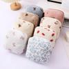 Small Makeup Bag for Purse Corduroy Cosmetic Bag for Women with Slip-in Pockets Travel Purse Essentials Lipstick Bag