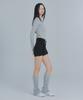 Peulaentigseobiseu Shirred Jersey Miniskirt - Black