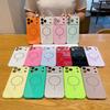 Large Window Candy Color for Apple 17ProMax Glass Phone Case Apple 16 Magnetic Lens Film Protective Case