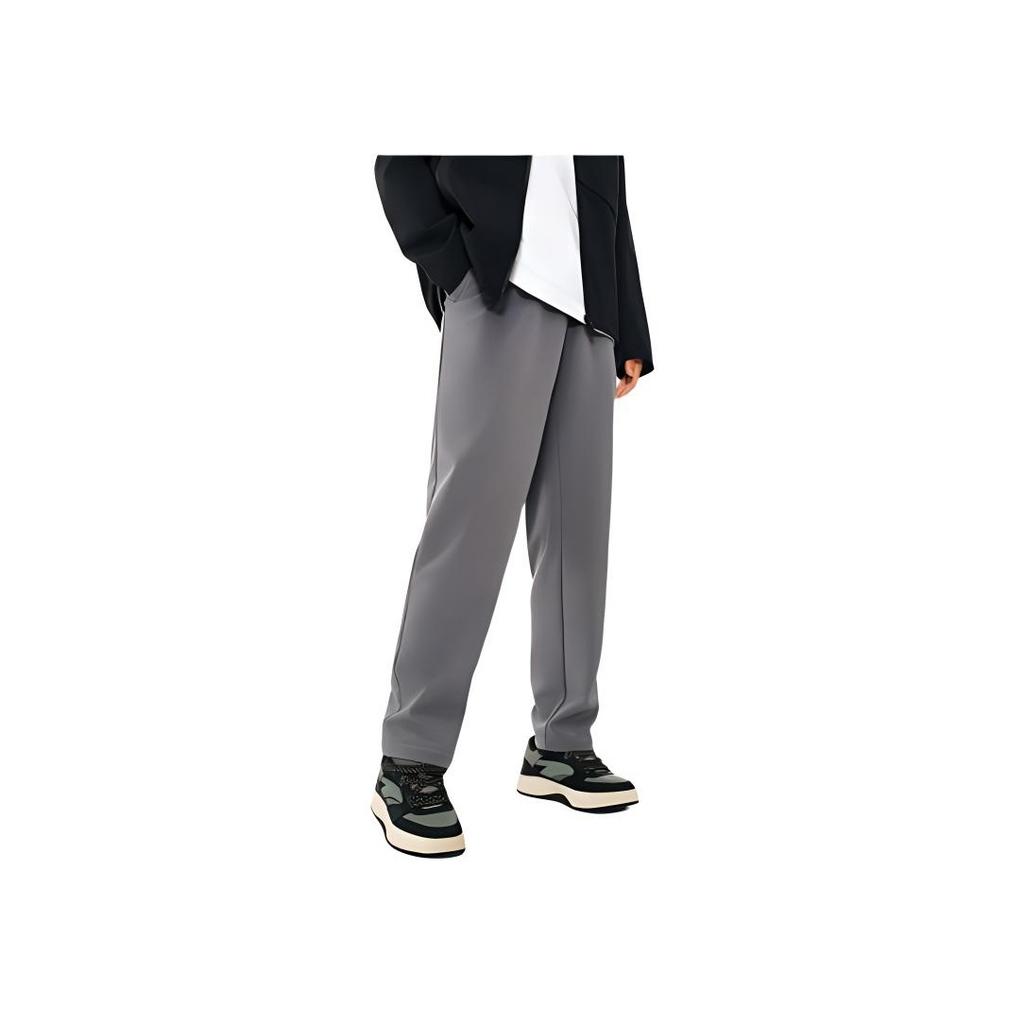 Anta High Waist Comfortable Casual Basketball Pants Men bottoms Moonlight-Gray 952441502-1