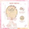Fresh Wooden Name Plaque Baby Announcement Sign For Newborn Photoshoot, Baby Shower, Stat For Birth