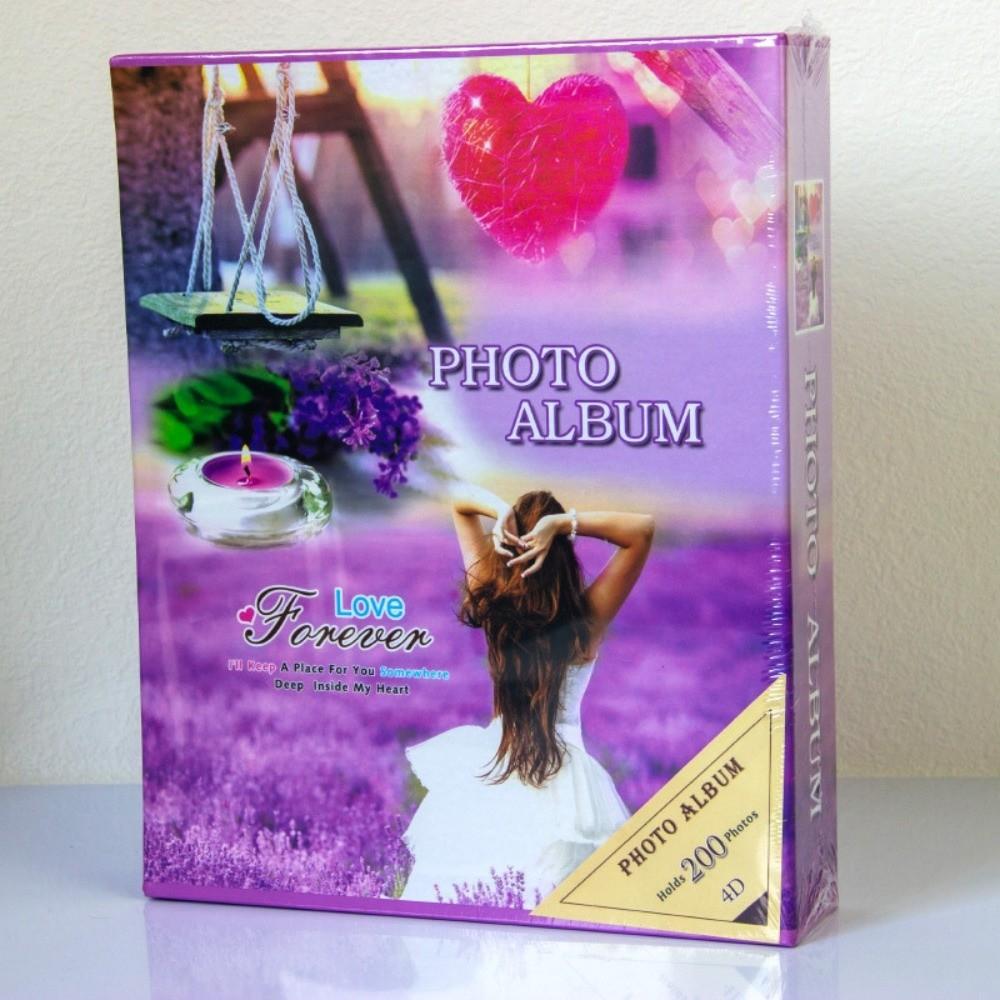 Laminated Photo Album 6 Inch 200 Pockets Photo Storage New Slip-in Picture Albums Home Storage