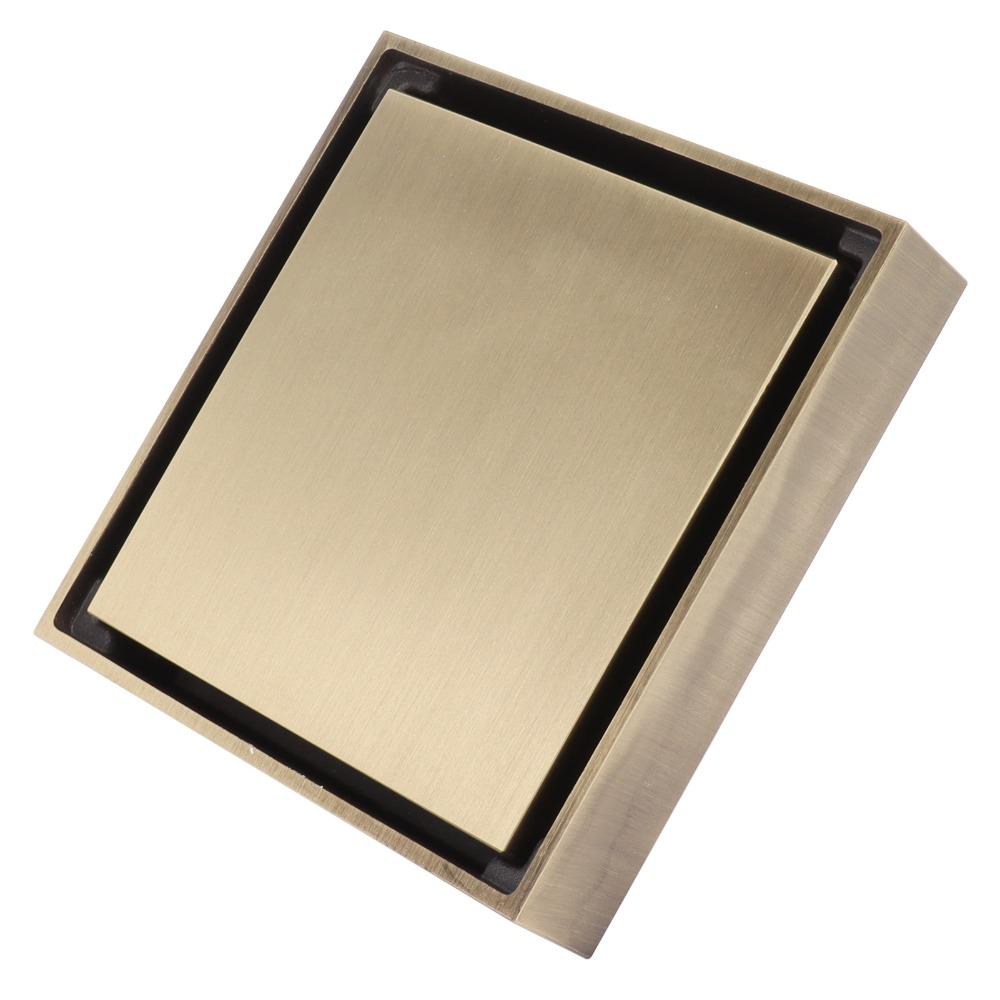 Square Floor Drain 10x10cm/3.9x3.9in Floor Drain Strainer Durable Hair Catcher Drain Garage Drain