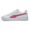 Puma Carina 2.0 White Dusty Orchid Women Sneakers Silver 385849-06