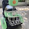 Large Capacity Metal Rear Basket with Backrest for E-bike Helmet and Backpack Storage