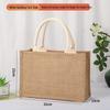 In-Stock Muji-Inspired Plain Linen Tote Bag - DIY Hand-Painted Souvenir & Shopping Jute Bag